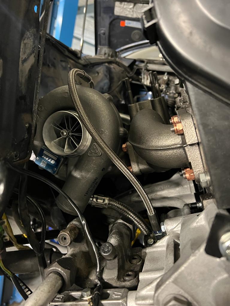 TurbochargerupgradeK27with9/11exhaustturbinehousingNEULADERT3flange
