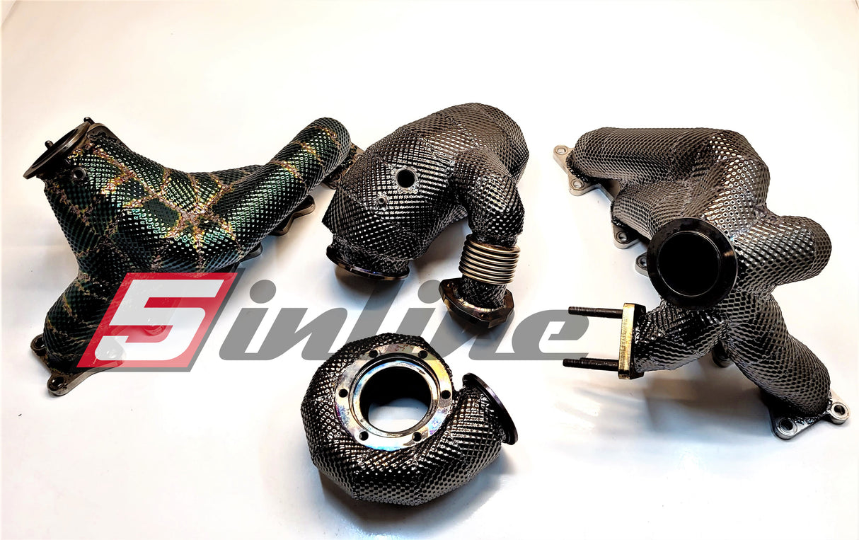Thermal insulation for all Audi 5cyl. 20V shock charging elbow/pipe elbow