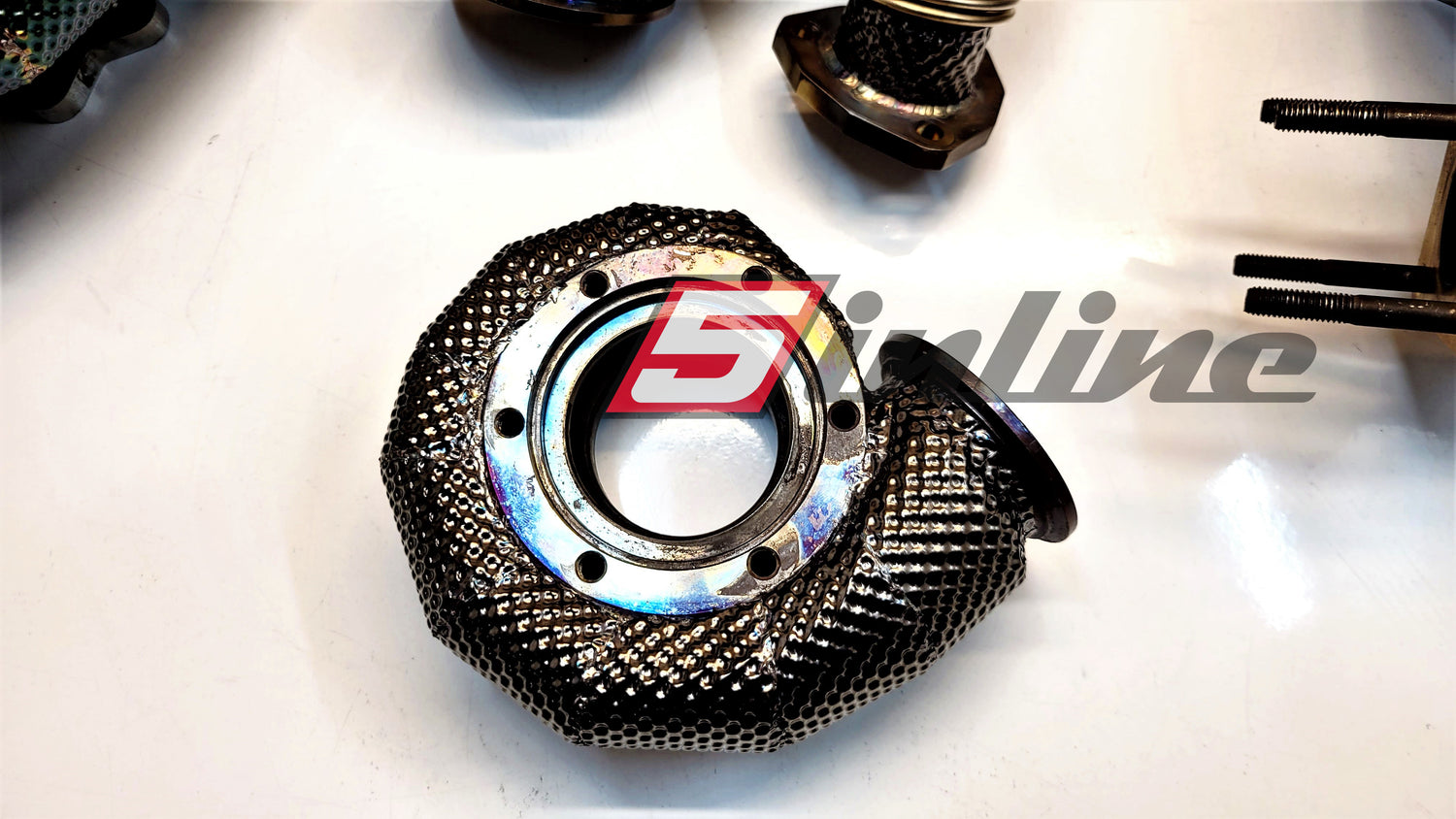Thermal insulation for all Audi 5cyl. 20V shock charging elbow/pipe elbow