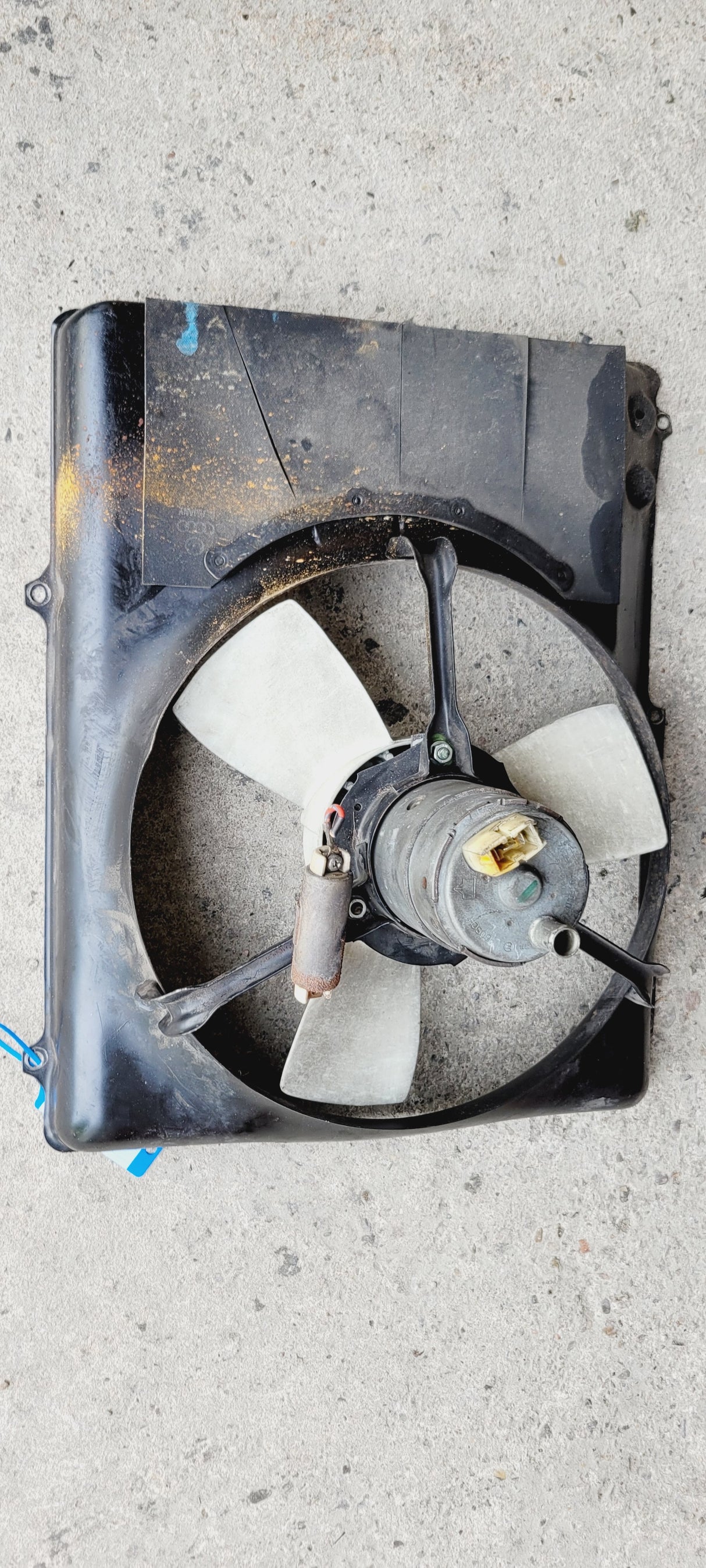 Gebrauchter, originaler Lüftermotor, inkl. Zarge, für Audi S2 3B