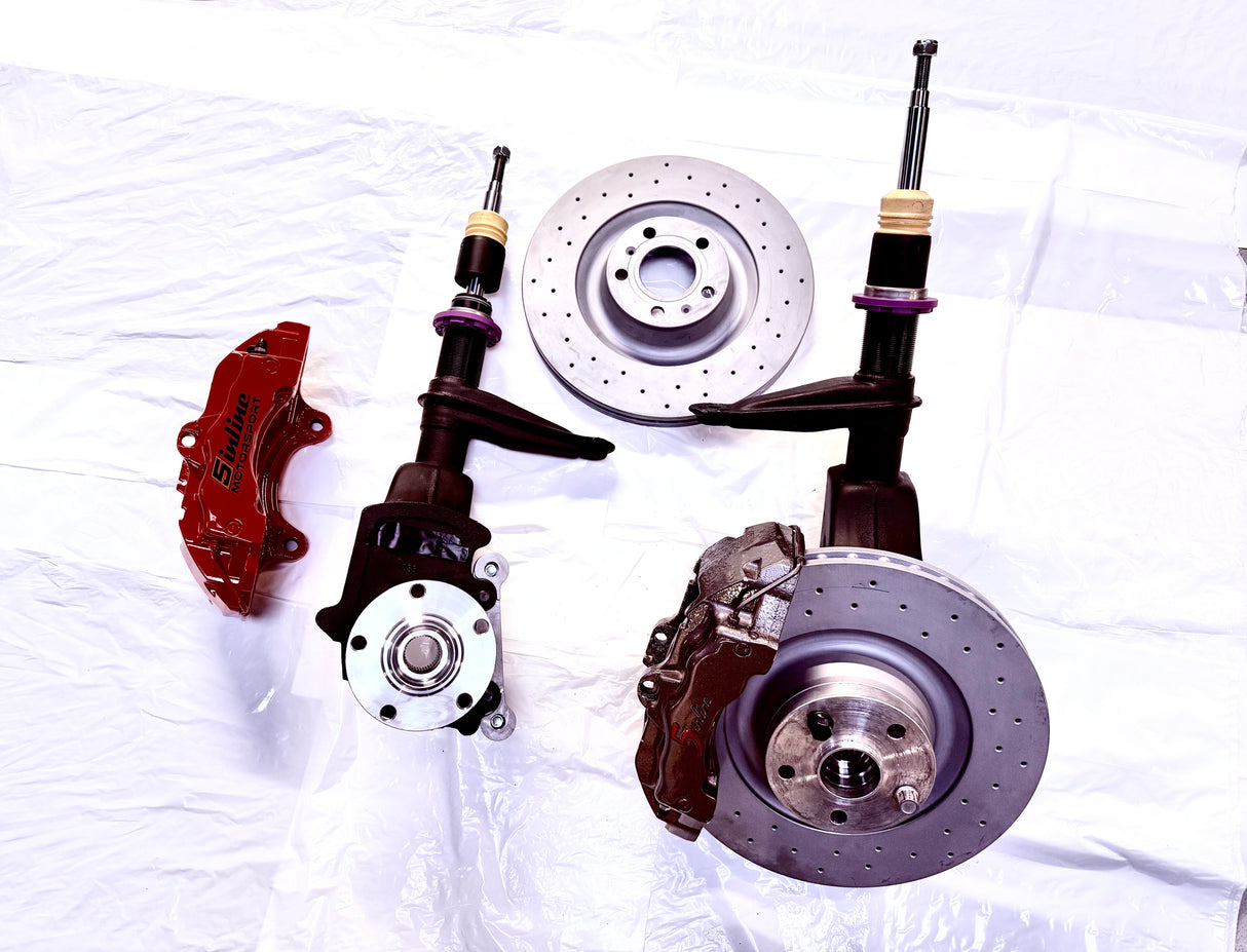 Sportbremsanlage 360mm KW V1 Gewindefahrwerk Kombination für T44, C4, D11 Quattro 20V Turbo