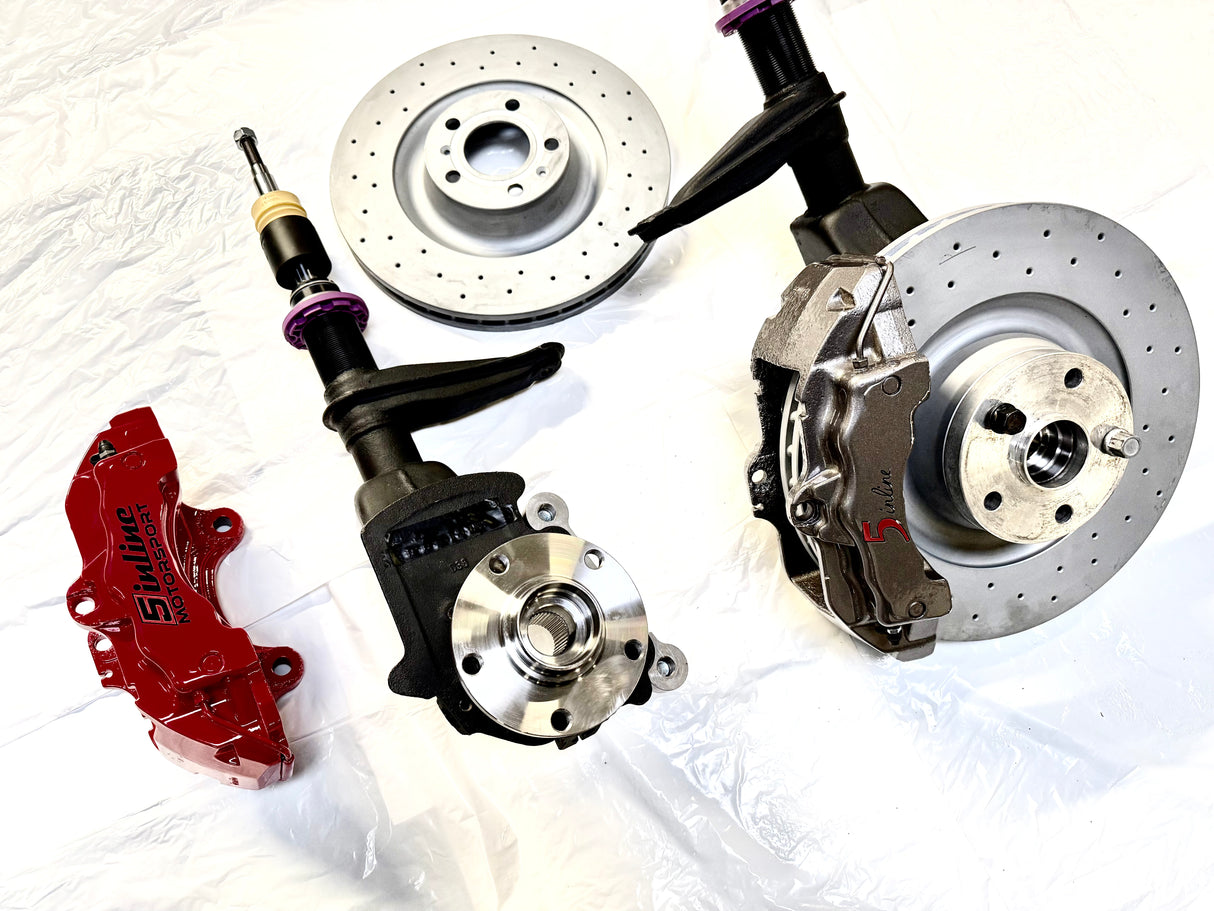 Sportbremsanlage 360mm KW V1 Gewindefahrwerk Kombination für T44, C4, D11 Quattro 20V Turbo