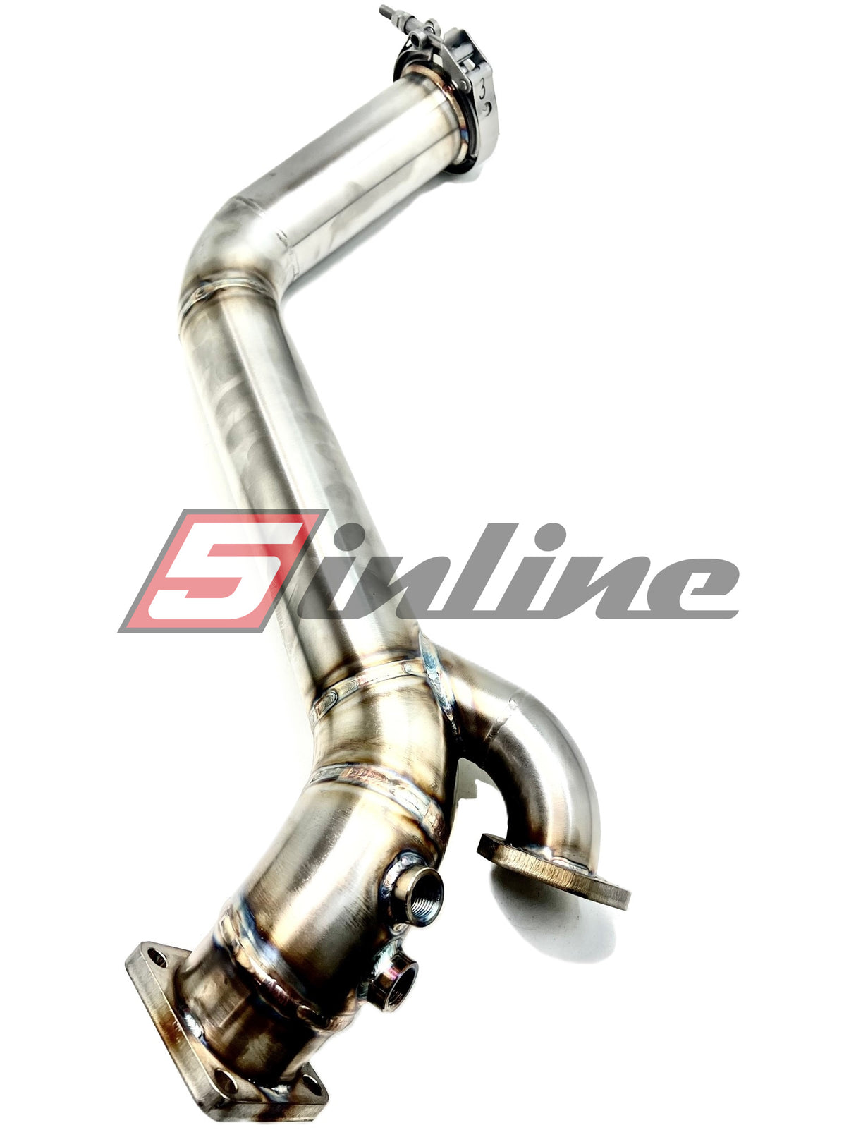 Y-pipe / downpipe Audi S2 / RS2 / S4 / S6 / 200 20V 76mm incl. V-band for OEM /RS2 manifold