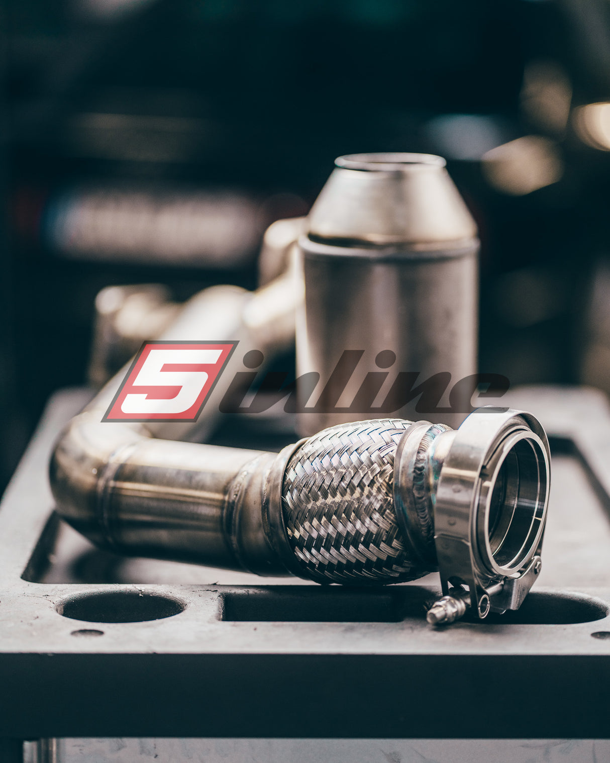 Downpipe 3" for Audi S2 / RS2 / S4 / S6 / 200 20V (standard manifold / RS2 manifold) including HJS motorsport catalyst TIG welded including valid papers for registration with the TÜV