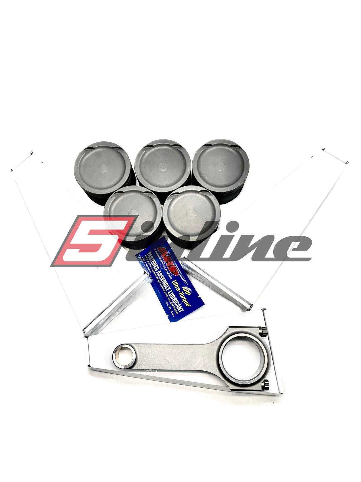 KIT Motorsport Piston 5inline 81.5/ 82/ 82.5/ 83mm + Motorsport H-Beam Connecting Rod 144 / 22mm 8.5:1 compression for stock block + 92.8mm crankshaft