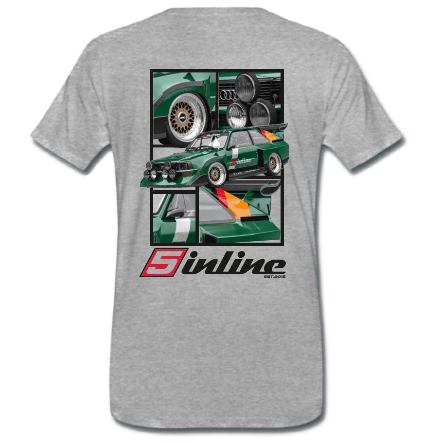 MEN'S WEAR T-Shirt 5inline Motorsport Grau "PROJEKT S1 E2"