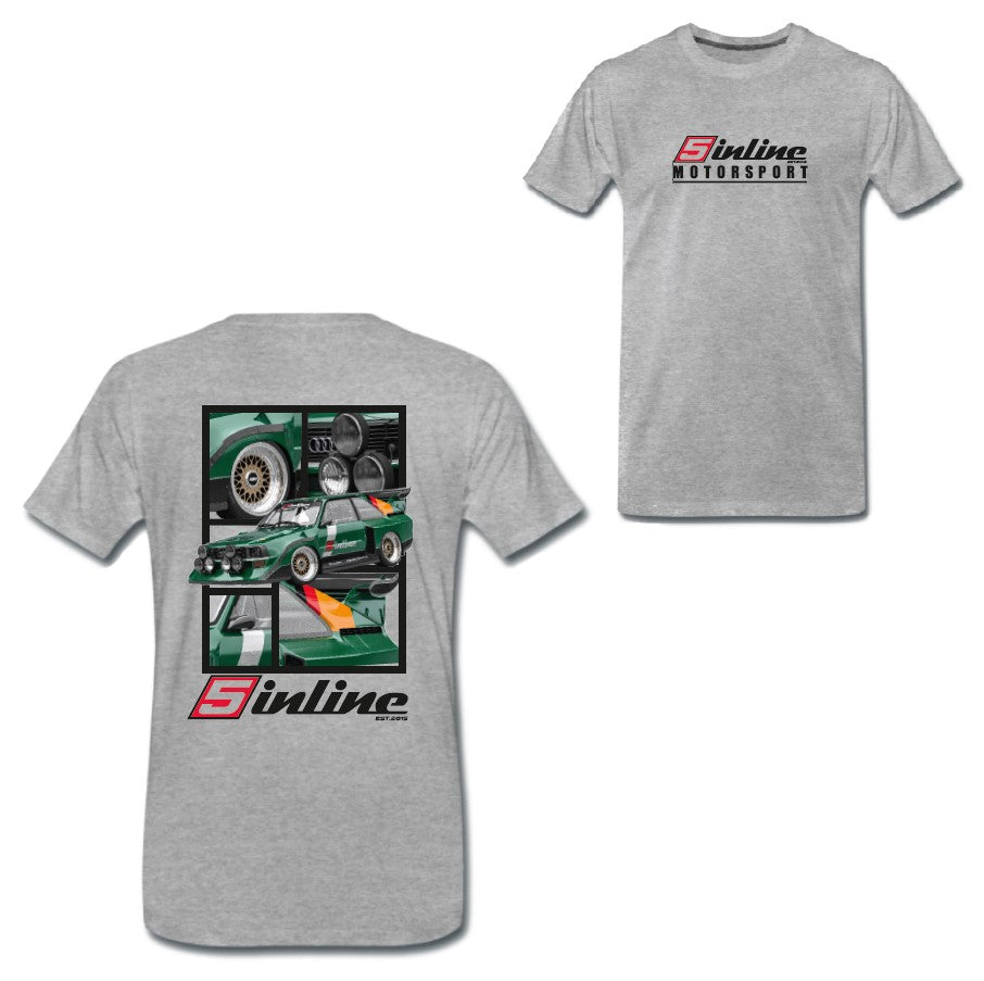 MEN'S WEAR T-Shirt 5inline Motorsport Grau "PROJEKT S1 E2"