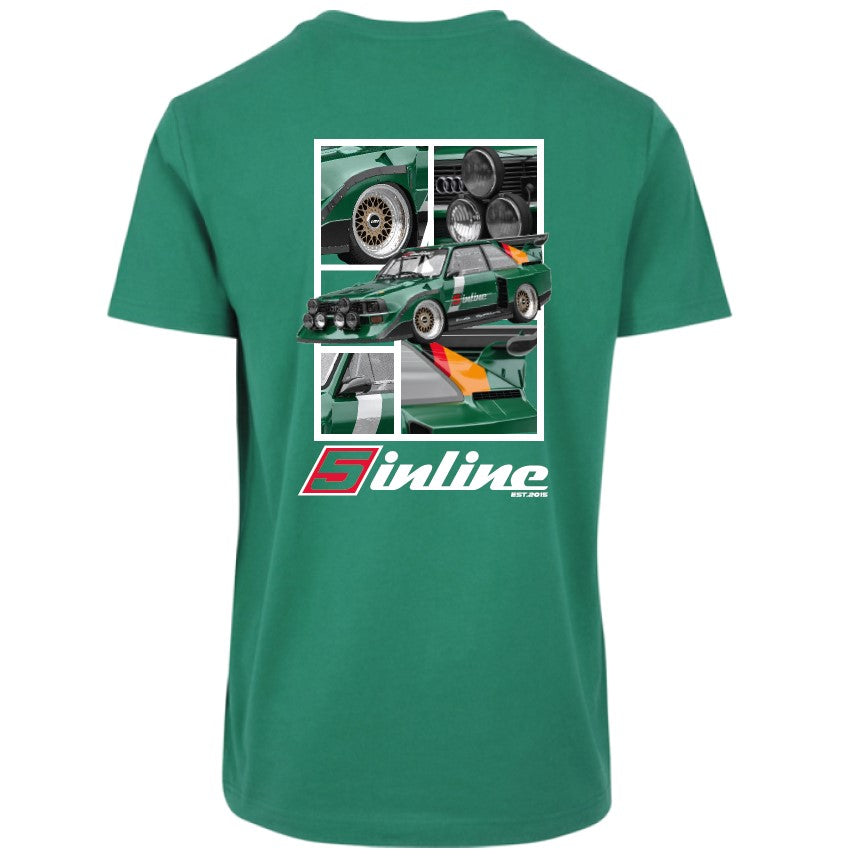 MEN'S WEAR T-Shirt 5inline Motorsport Kelly-Grün "PROJEKT S1 E2"