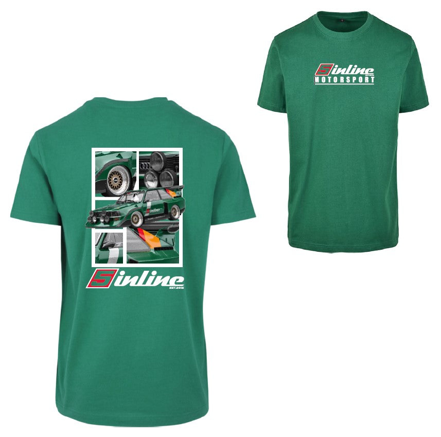 MEN'S WEAR T-Shirt 5inline Motorsport Kelly-Grün "PROJEKT S1 E2"