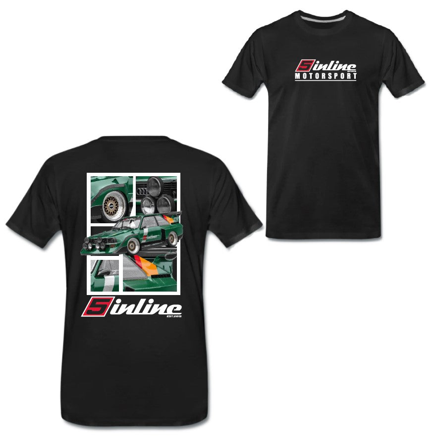 MEN'S WEAR T-Shirt 5inline Motorsport Schwarz "PROJEKT S1 E2"
