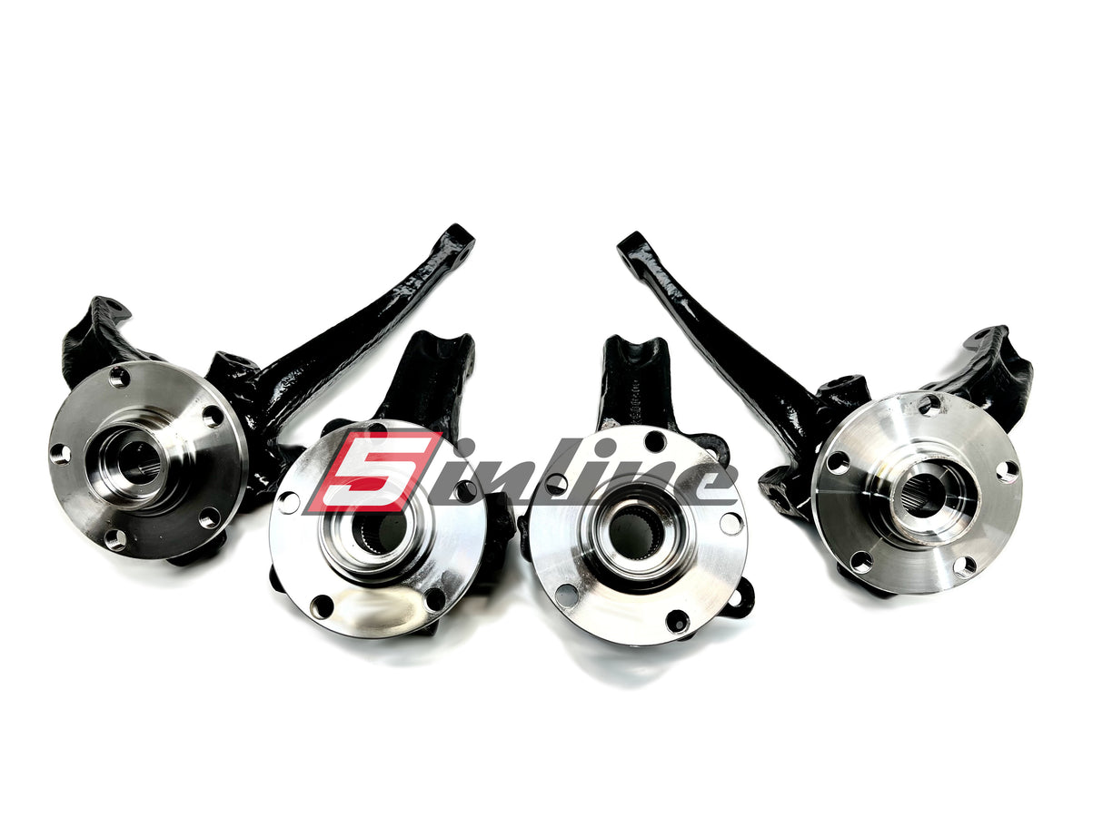1x Satz neue / generalüberholte Radlagergehäuse S2 Coupé / Quattro, inkl. neuer Radnaben 5x112, neue Radlager