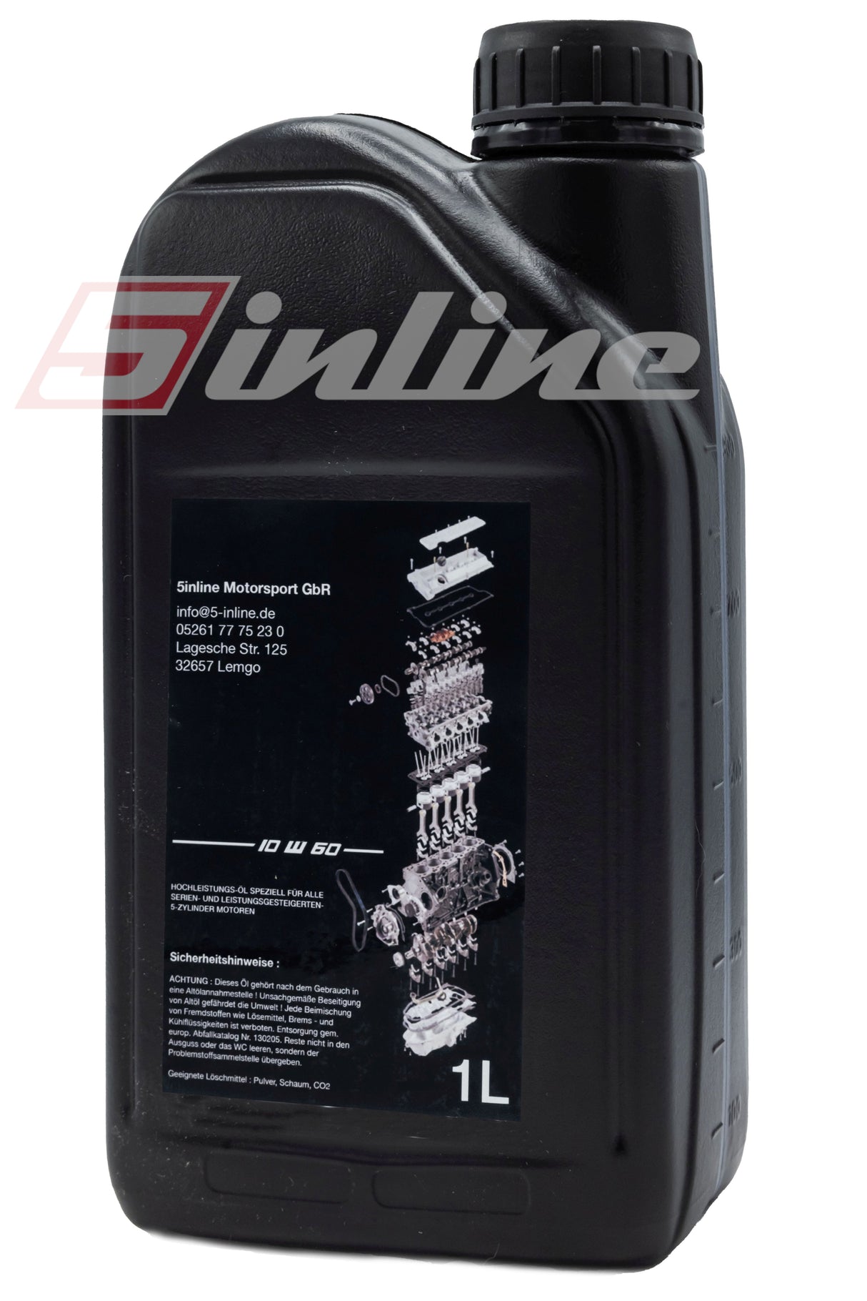 High-performance engine oil specifically for all series and performance-optimized 5-cylinder engines 5L 10W-60 Oil