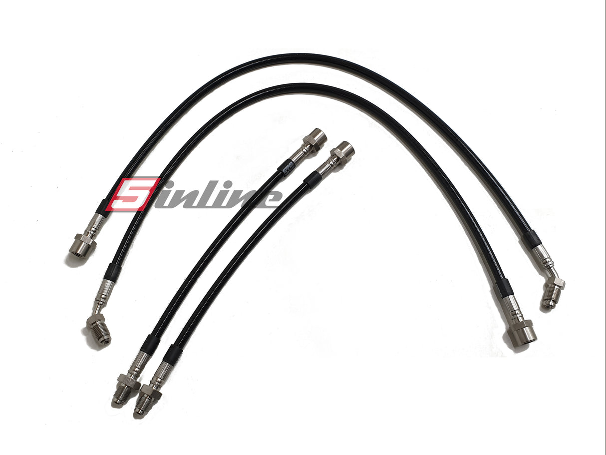 Stahlflex-Bremsleitungssatz 4-teilig für Audi 100/200 C4 Z18 Vorne & hinten - Zulassungsfrei