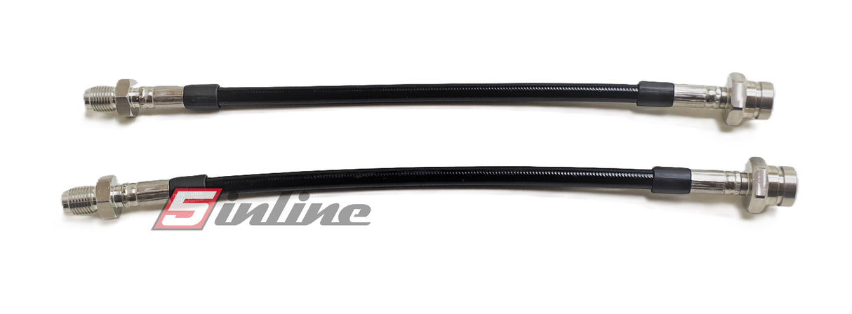 Steel braided brake line set AUDI S2 Coupe HA - approval-free version for standard brake system
