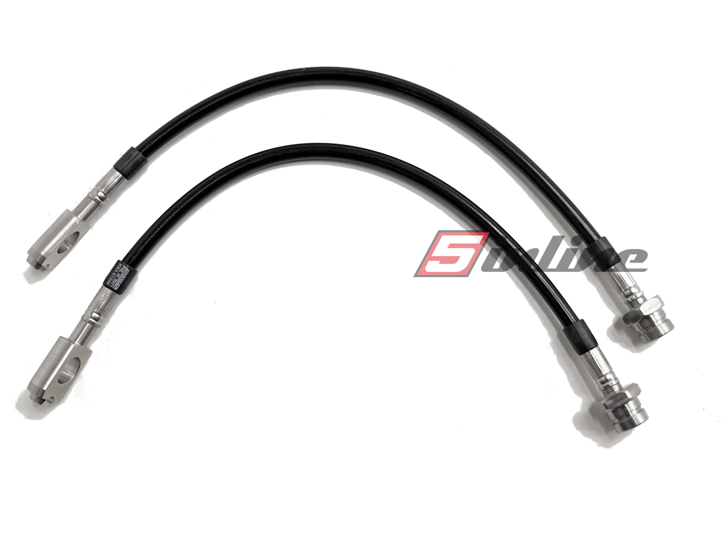 Steel braided brake line set AUDI S2 Coupe conversion kit with 300mm brake disc - approval-free