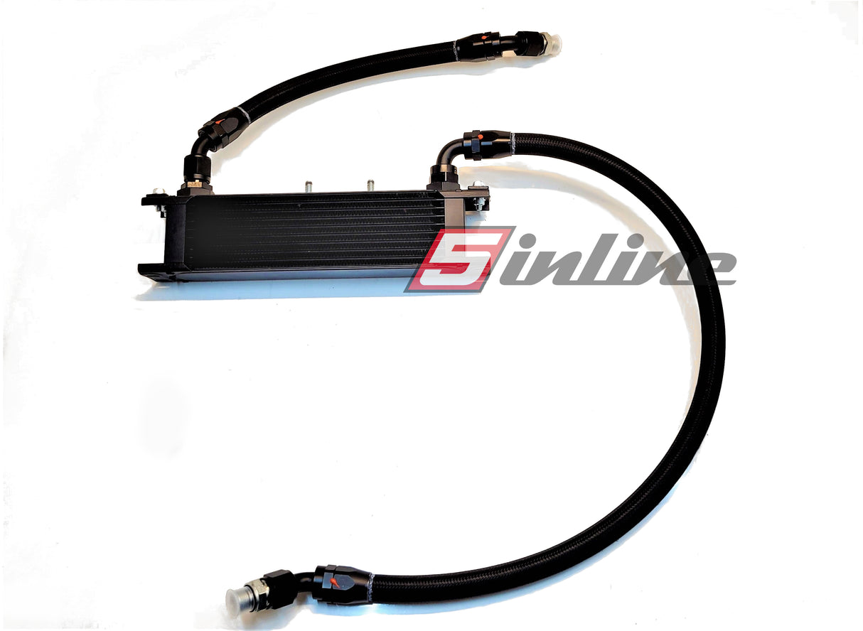 Oil cooler upgrade for Audi S2 SETRAB including dash line system and holder in stainless steel - for original position