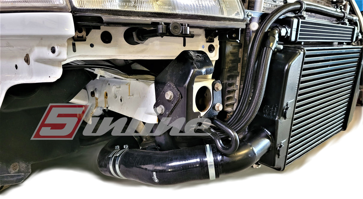 Ladeluftkühler Kit für Audi C4 S4 100 20V Upgrade Ladeluftkühlerkit mit Ölkühler Dash Leitungssystem etc.