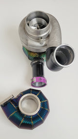 Xona Rotor Turbolader X3C (gebraucht) 0.86 Turbinengehäuse (Thermoisoliert) T3 -Flansch, inkl. Zweitem Turbinengehäuse Sonderangebot