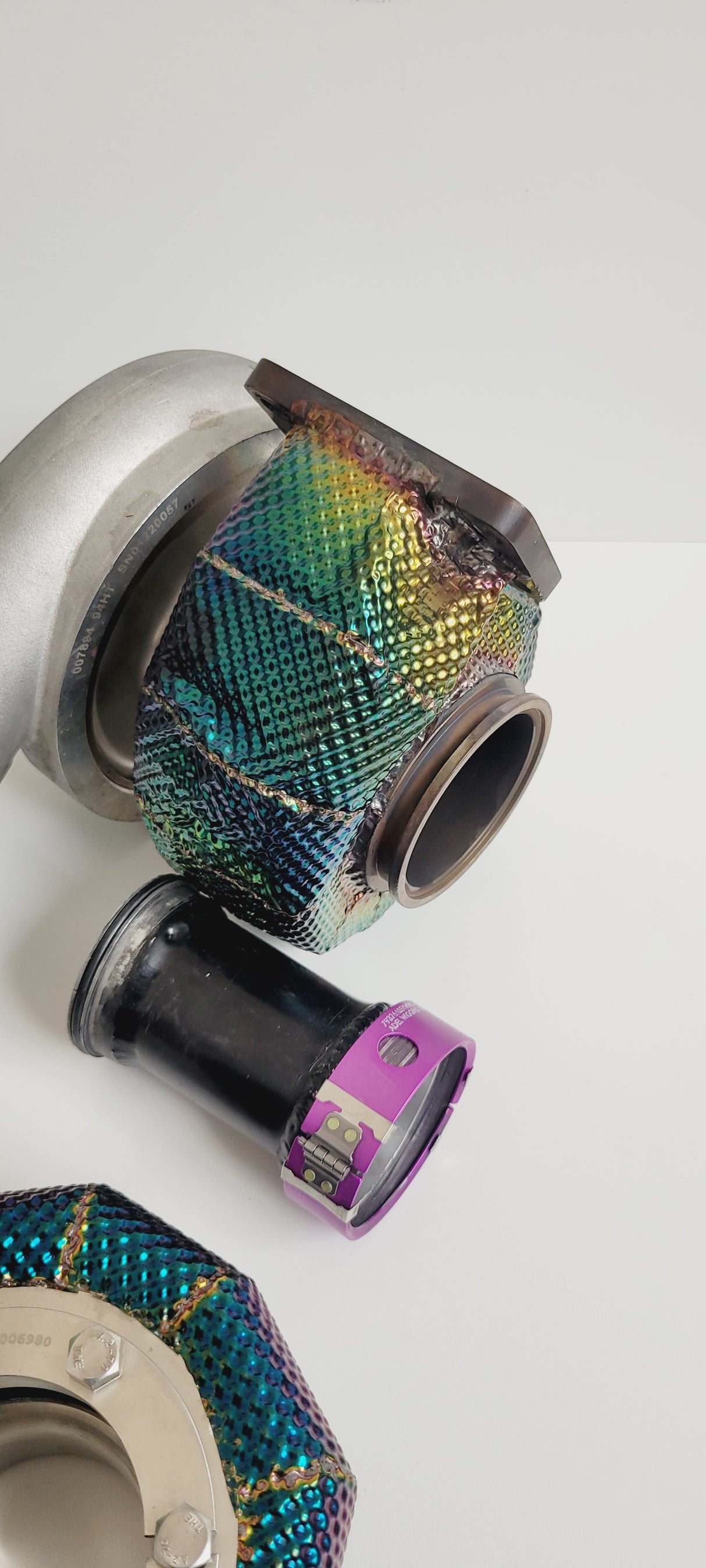 Xona Rotor Turbolader X3C (gebraucht) 0.86 Turbinengehäuse (Thermoisoliert) T3 -Flansch, inkl. Zweitem Turbinengehäuse Sonderangebot