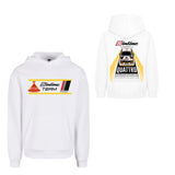 MEN's WEAR Hoodie 5inline Motorsport weiss "Racing Design Retro"