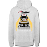 MEN's WEAR Hoodie 5inline Motorsport grau "Racing Design Retro"
