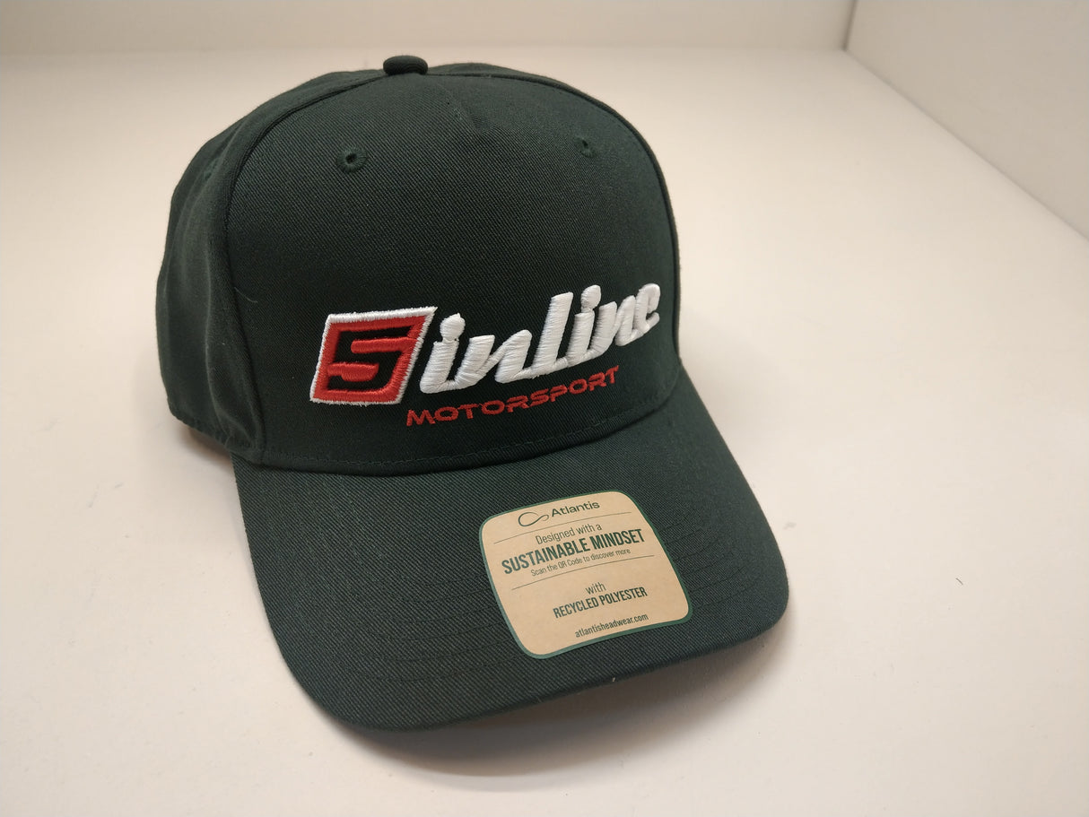 Cappie 5inline Motorsport green baseball cap Cap 3D-Stick