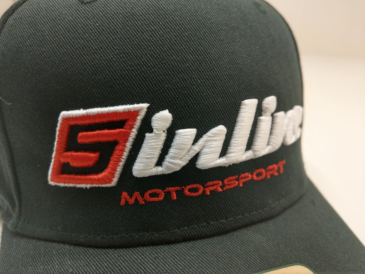 Cappie 5inline Motorsport green baseball cap Cap 3D-Stick