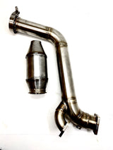 Hosenrohr / Downpipe 3" für Audi S2 / RS2 / S4 / S6 / 200 20V inkl. HJS Motorsportkatalysator WIG geschweißt inkl. gültiger Papiere zur Eintragung beim TÜV