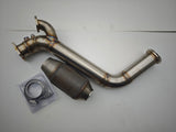 Hosenrohr / Downpipe 3" für Audi S2 / RS2 / S4 / S6 / 200 20V (Serienkrümmer / RS2 Krümmer) inkl. HJS Motorsportkatalysator WIG geschweißt inkl. gültiger Papiere zur Eintragung beim TÜV