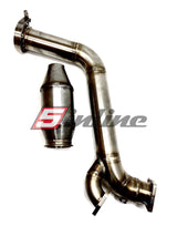 Hosenrohr / Downpipe 3" für Audi S2 / RS2 / S4 / S6 / 200 20V (Serienkrümmer / RS2 Krümmer) inkl. HJS Motorsportkatalysator WIG geschweißt inkl. gültiger Papiere zur Eintragung beim TÜV