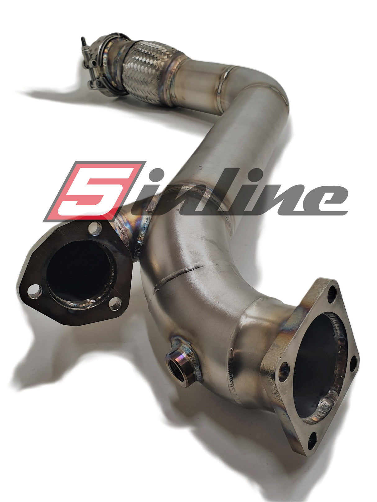 Y-pipe / downpipe Audi S2 / RS2 / S4 / S6 / 200 20V 76mm incl. V-band for OEM /RS2 manifold
