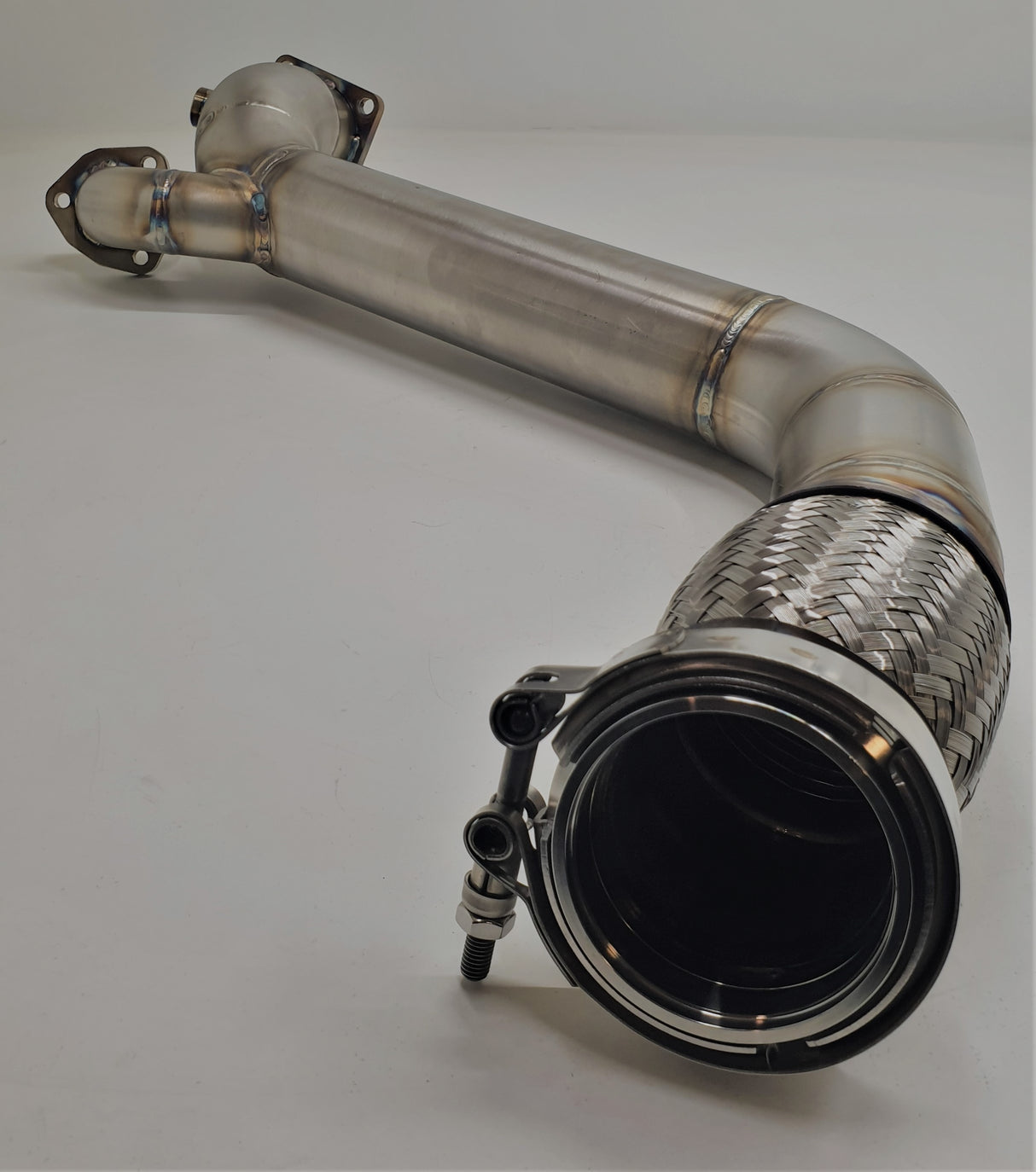 Hosenrohr / Downpipe Audi S2 / RS2 / S4 / S6 / 200 20V 76mm inkl. V-Band + Flex Rohr