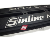 Zündleistenabdeckung / Zündspulenabdeckung 2.5L 20V Turbo schwarz mit Kühlschlitzen und gefrästem Logo 5inline Motorsport